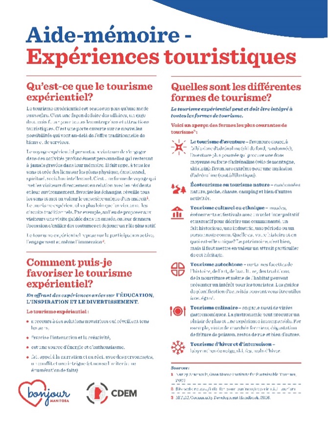 PDF Expériences touristiques